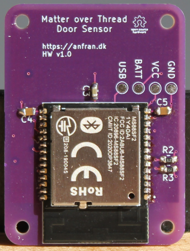 Door sensor PCB module side